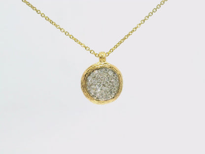 0.32CT Diamond Pendant 14k Yellow Gold