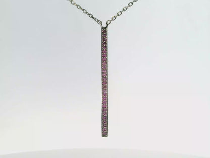 0.30CT Pink Sapphire Pendant 14k Gold
