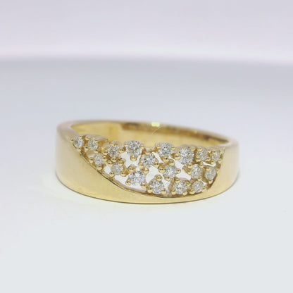 0.21Ct Diamond Ring 14k Yellow Gold
