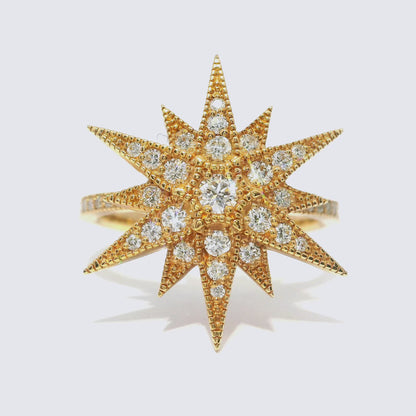 0.49CT Diamond Ring 14k Rose Gold