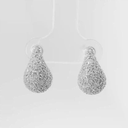 1.91CT Diamond 14k White Gold Earring