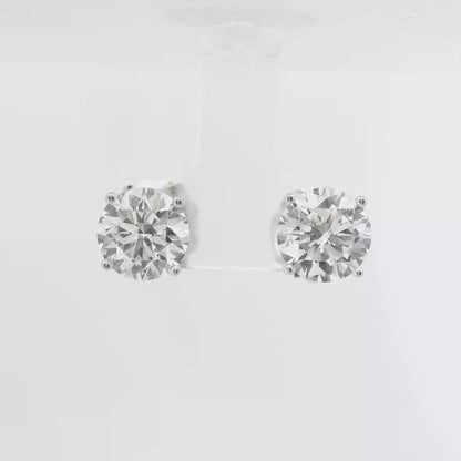 5.01CT Lab Diamond Stud Earring 14k White Gold
