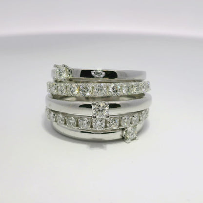 1.49CT Diamond Ring 14k White Gold