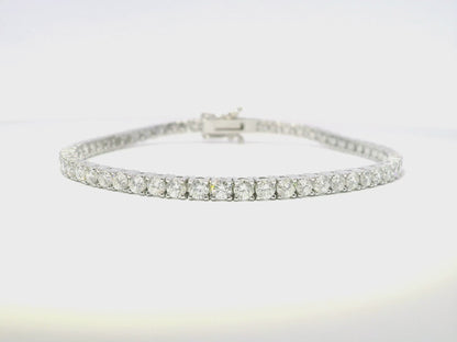 4.93CT Diamond Bracelet 14k White Gold