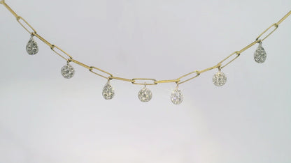 1.34CT Diamond Pendant 14k Yellow Gold