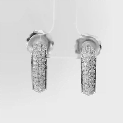 1.65CT Diamond 14k White Gold Earring