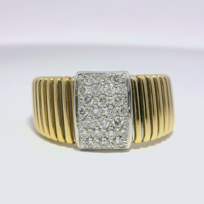 0.52CT Diamond Ring 18k Yellow Gold