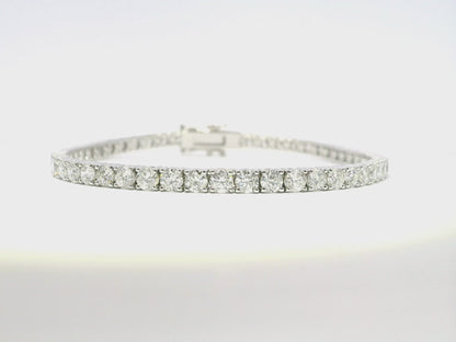 6.59CT Diamond Bracelet 14k White Gold