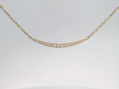 0.29CT Diamond Pendant 18k Pink Gold