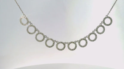 1.18CT Diamond Pendant 14k White Gold