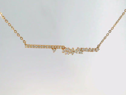 0.31CT Diamond Pendant 14k Rose Gold