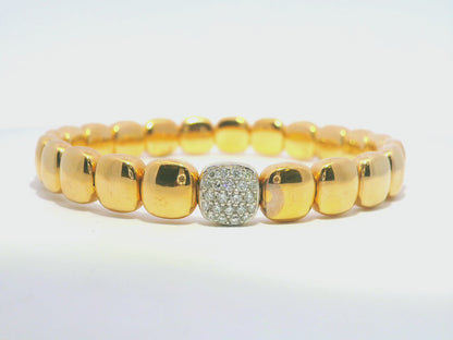 0.29CT Diamond Bangle 18k Rose Gold