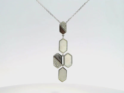 1.57CT Diamond Pendant 14k White Gold