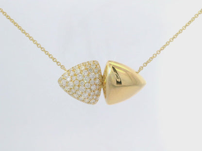0.99CT Diamond Pendant 14k Yellow Gold