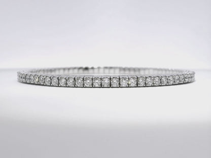 3.78CT Lab Diamond Bracelet 14k White Gold