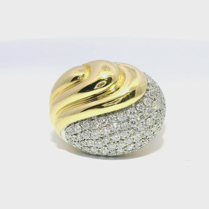 0.97CT Diamond Ring 14k Yellow Gold