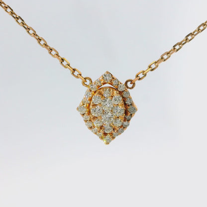 0.43CT Diamond Pendant 14k Rose Gold