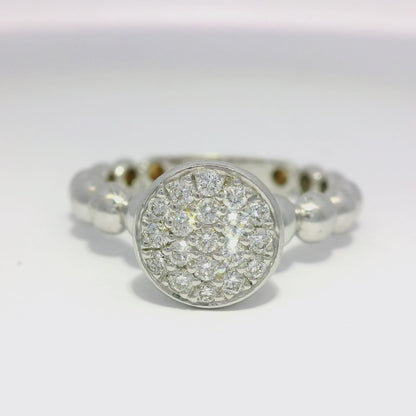 0.34CT Diamond Ring 18K White Gold