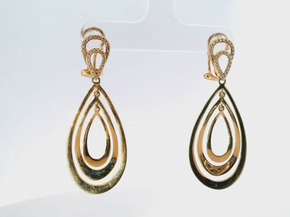 0.21CT Diamond 14k Rose Gold Earring