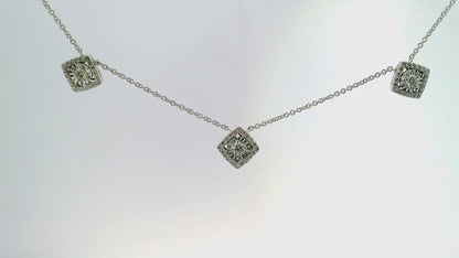 0.60CT Diamond Pendant 18k White Gold