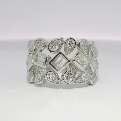 1.44CT Diamond Ring 14k White Gold