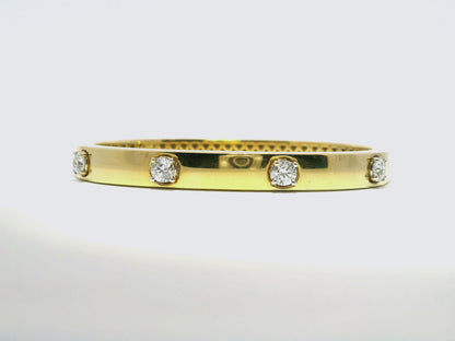 1.01CT Diamond Bangle 18k Yellow Gold