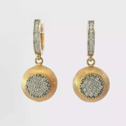 0.46CT Diamond Earring 14k White Gold