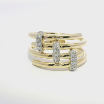 0.21CT Diamond Ring 14k Yellow Gold