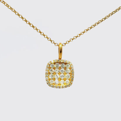 0.37CT Diamond Pendant 18k Rose Gold