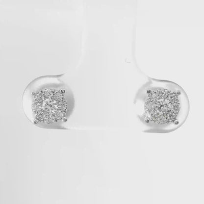 0.31CT Diamond Earring 14k White Gold