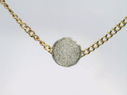 1.20CT Diamond Pendant 14k Yellow Gold