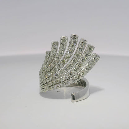 2.60CT Diamond Ring 14k White Gold