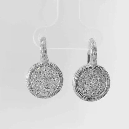 0.76CT Diamond 14k White Gold Earring