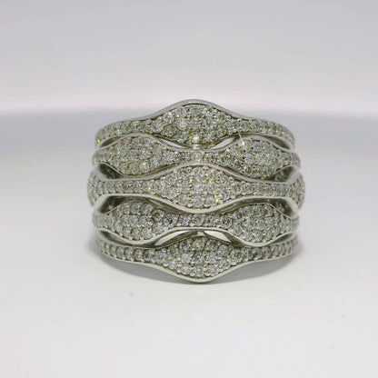 1.62CT Diamond Ring 14K White Gold