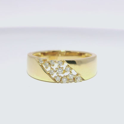 0.16CT Diamond Ring 14k Yellow Gold