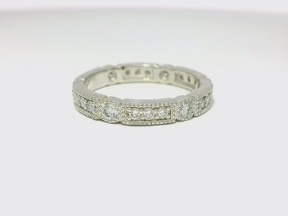 0.69CT Diamond Ring 14k White Gold