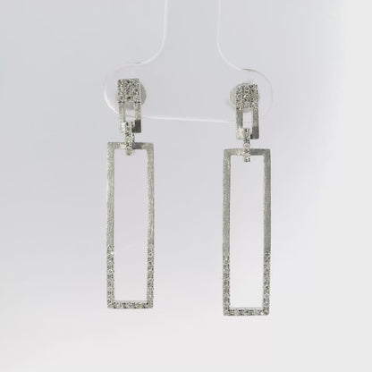 0.20CT Diamond 14k White Gold Earring