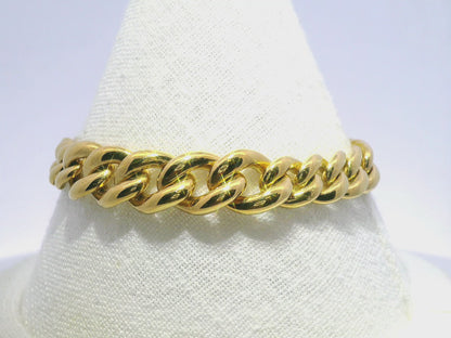 Plain Chain Link Bracelet 18k Yellow Gold