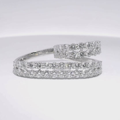5.25CT Lab Diamond Ring 14k White Gold