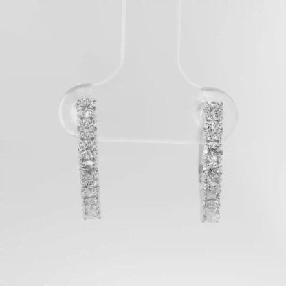 0.91CT Diamond 14k White Gold Earring