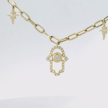 0.30CT Diamond Pendant 14k Yellow Gold