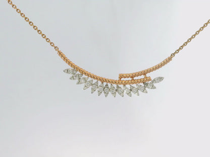 0.31CT Diamond Pendant 14k Rose Gold