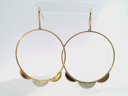 0.34CT Diamond 14k Rose Gold Earring