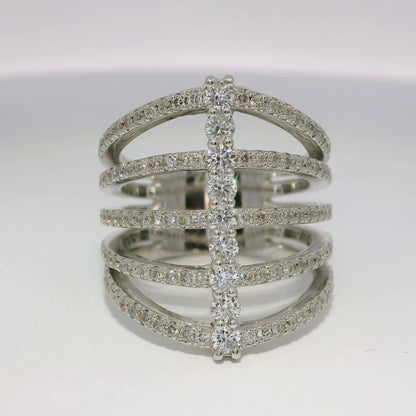 1.33CT Diamond Ring 14K White Gold