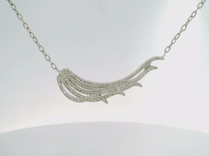 0.94CT Diamond Pendant 14k White Gold