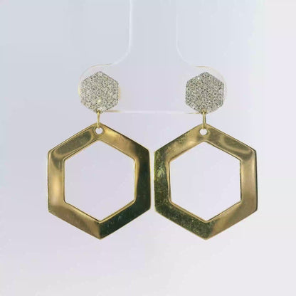 0.21CT Diamond 14k Yellow Gold Earring