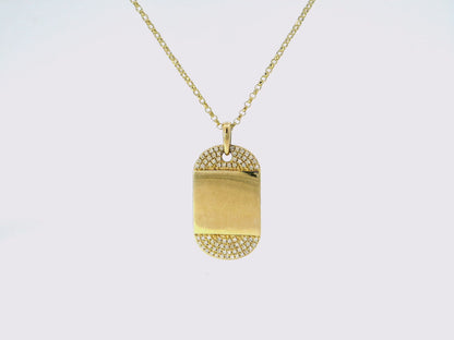 0.17CT Diamond Pendant 14K Gold