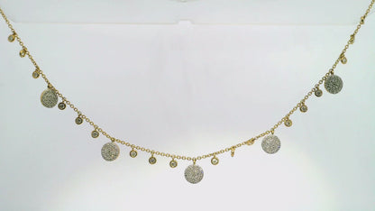 0.65CT Diamond Pendant 14k Yellow Gold