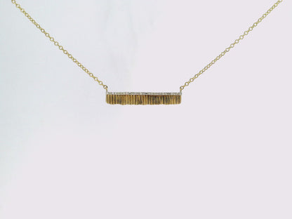 0.09CT Diamond Pendant 14K Gold