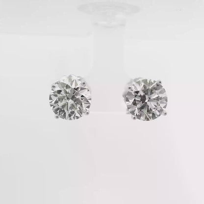 6.00CT Lab Diamond Stud Earring 14k White Gold